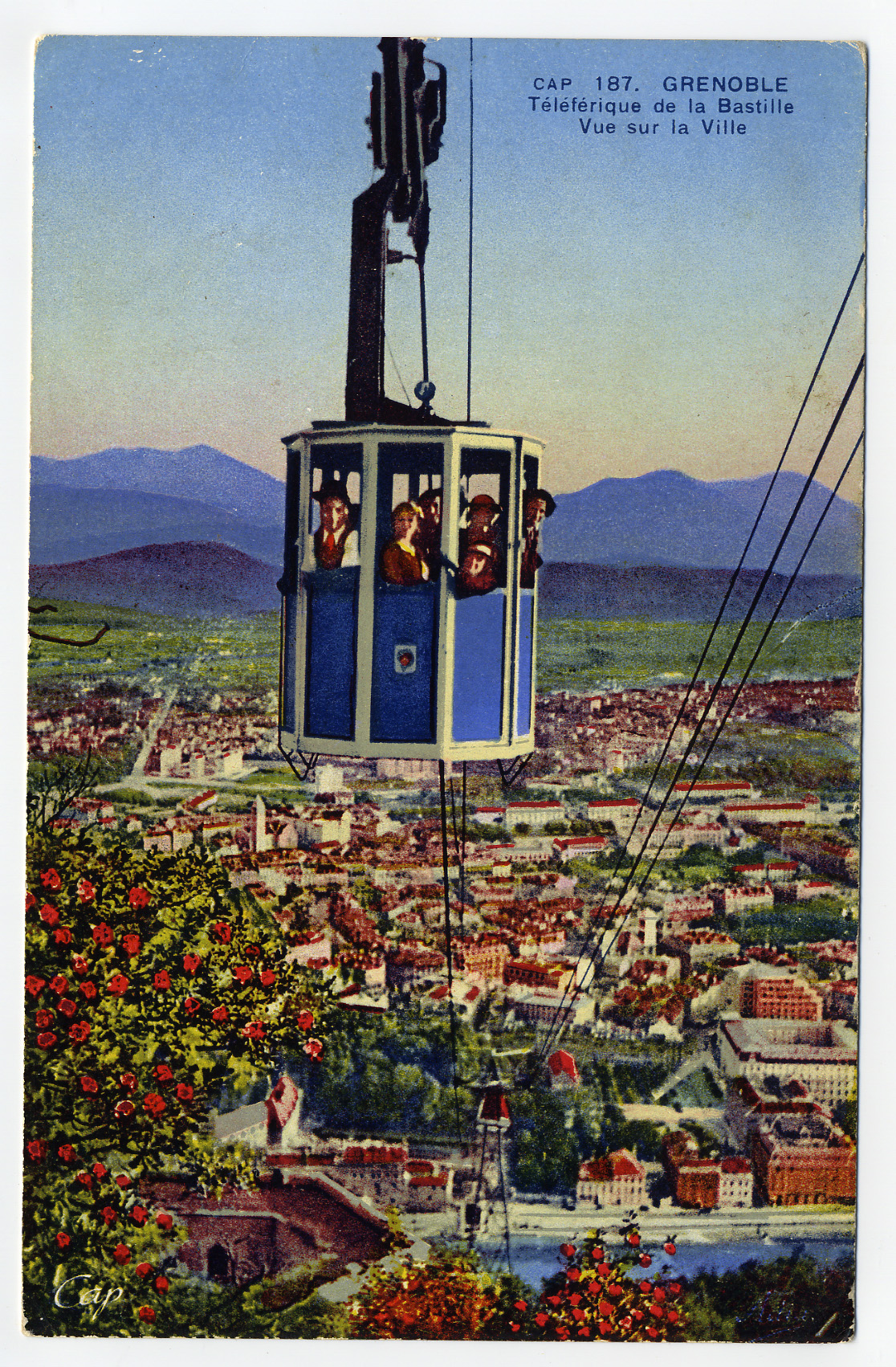 téléférique de 1934 colorisé