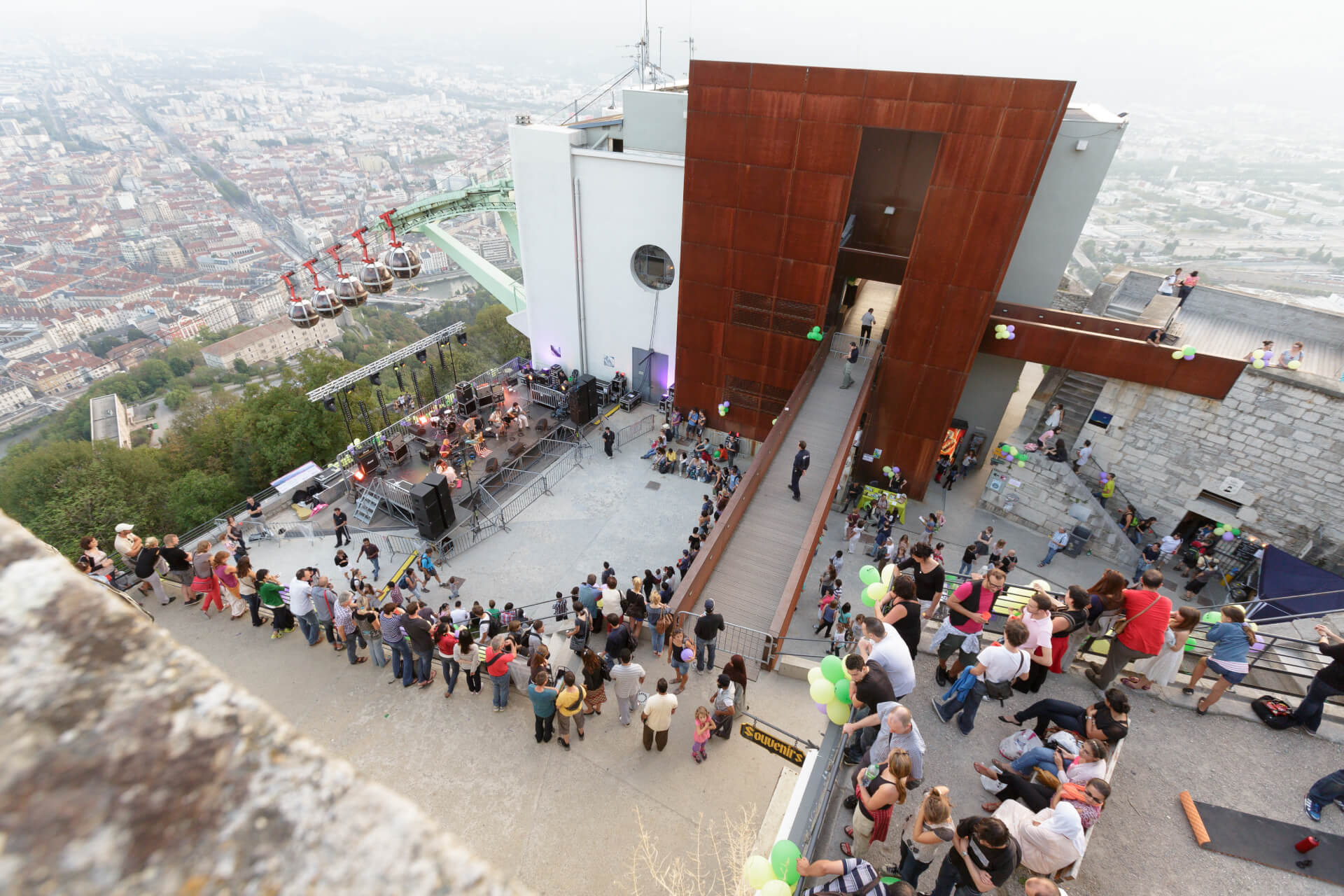 Vue d'ensemble du site touristique