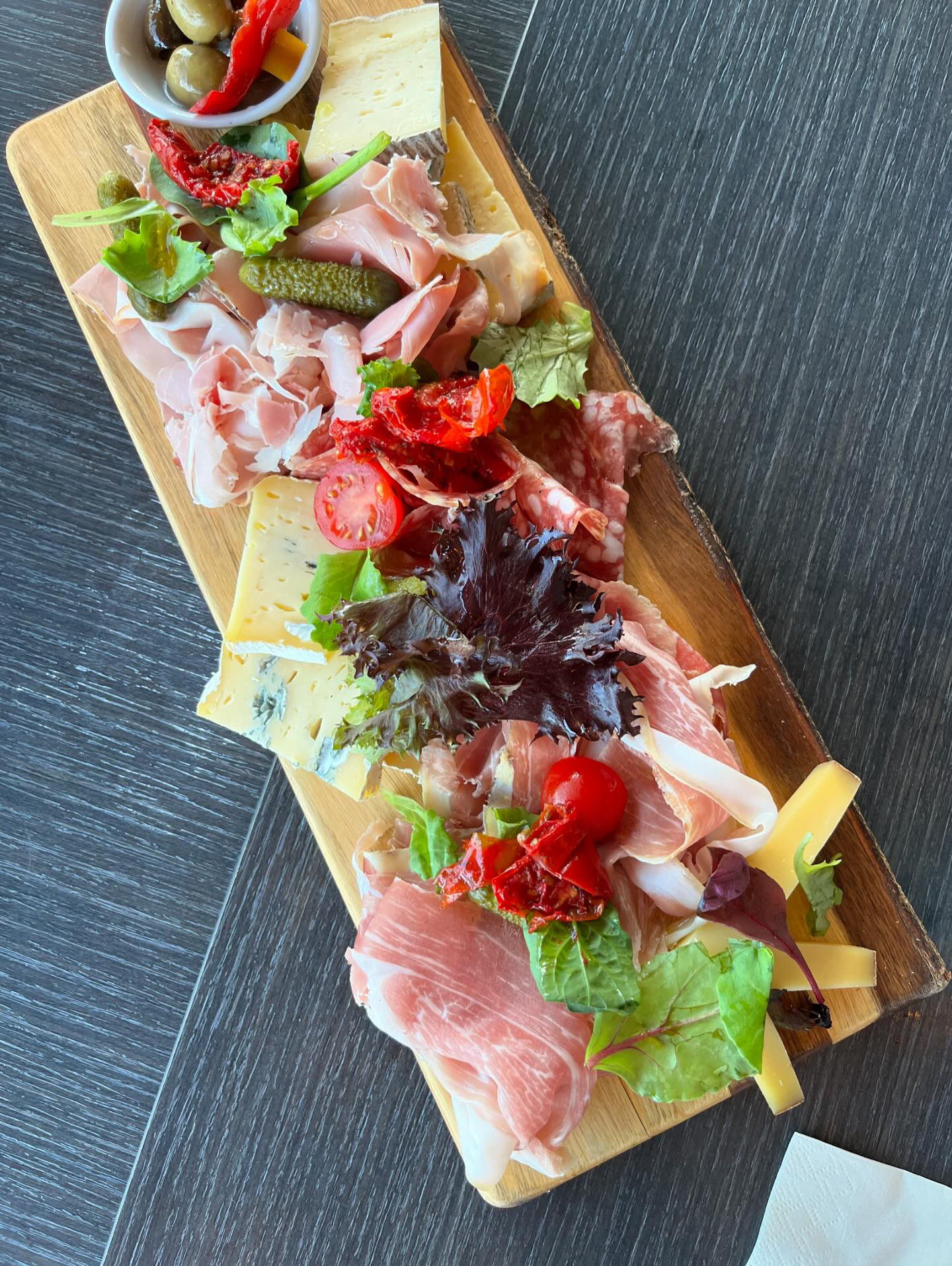 Planche charcuterie au restaurant du téléphérique