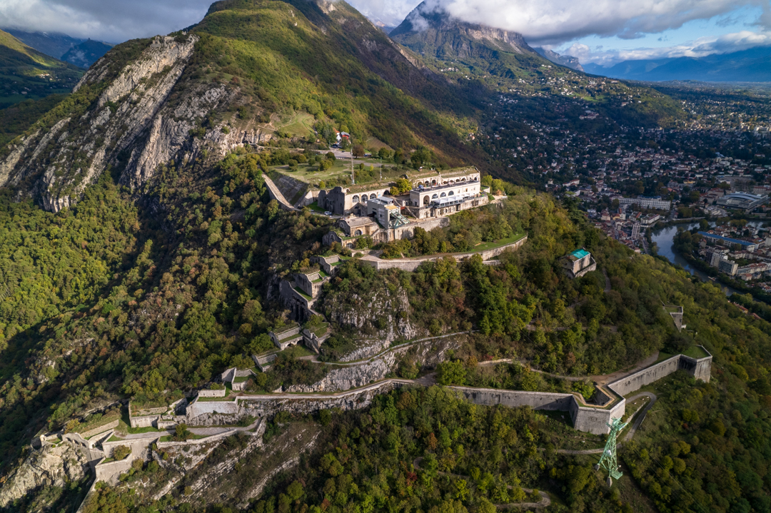 Vue aérienne du fort de la bastille