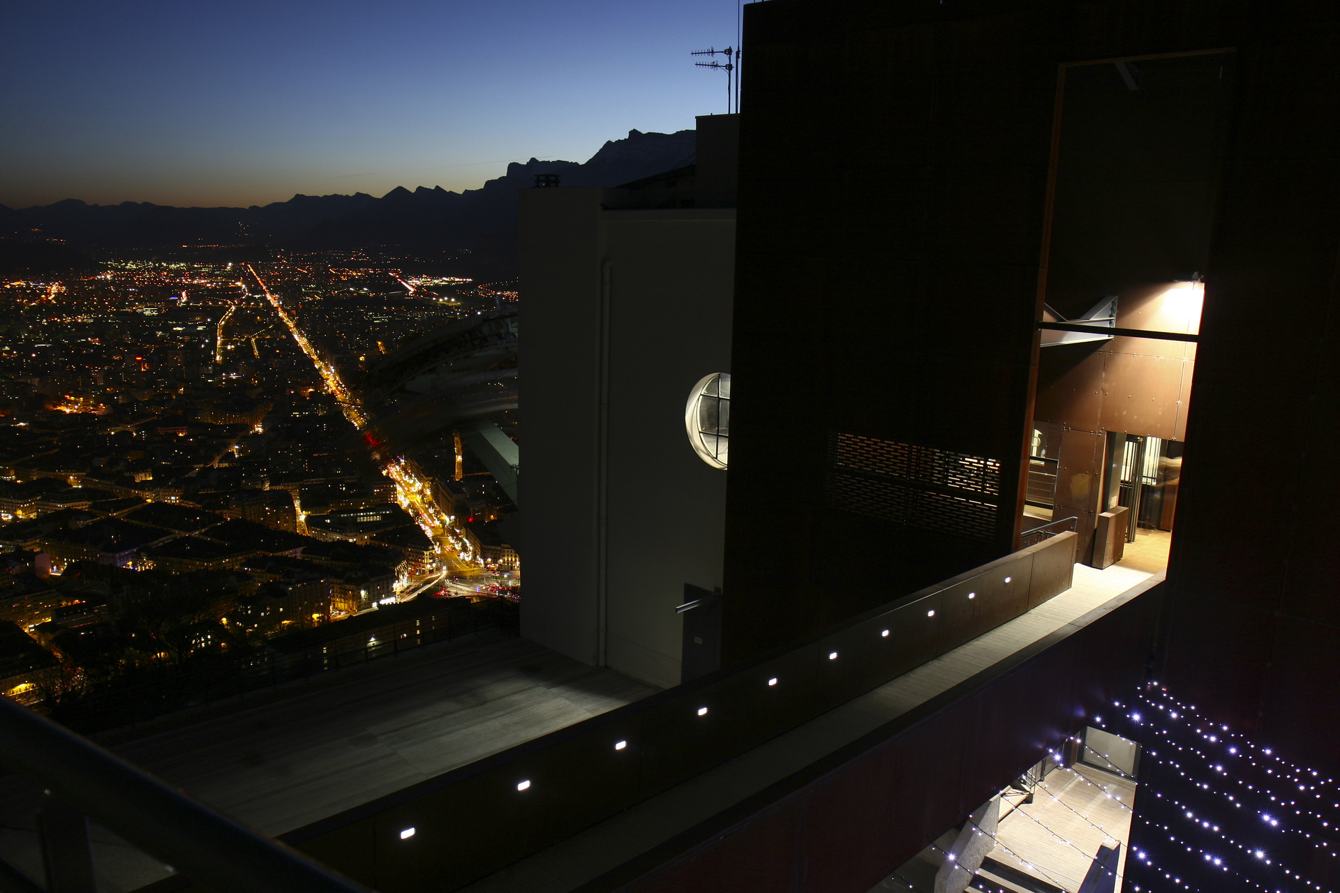 Panorama de nuit depuis la bastille