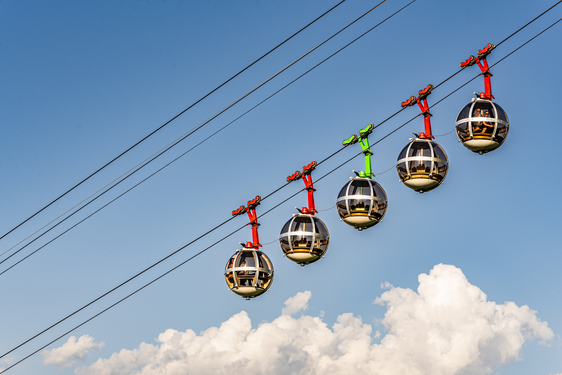 Bulles en route sur fond de ciel