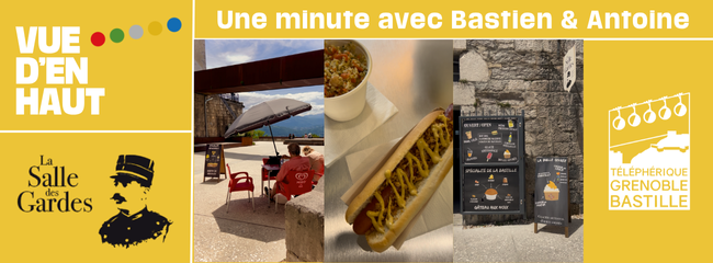 bannière pour site web de l'interview de bastien et antoine pour le snack de la salle des gardes