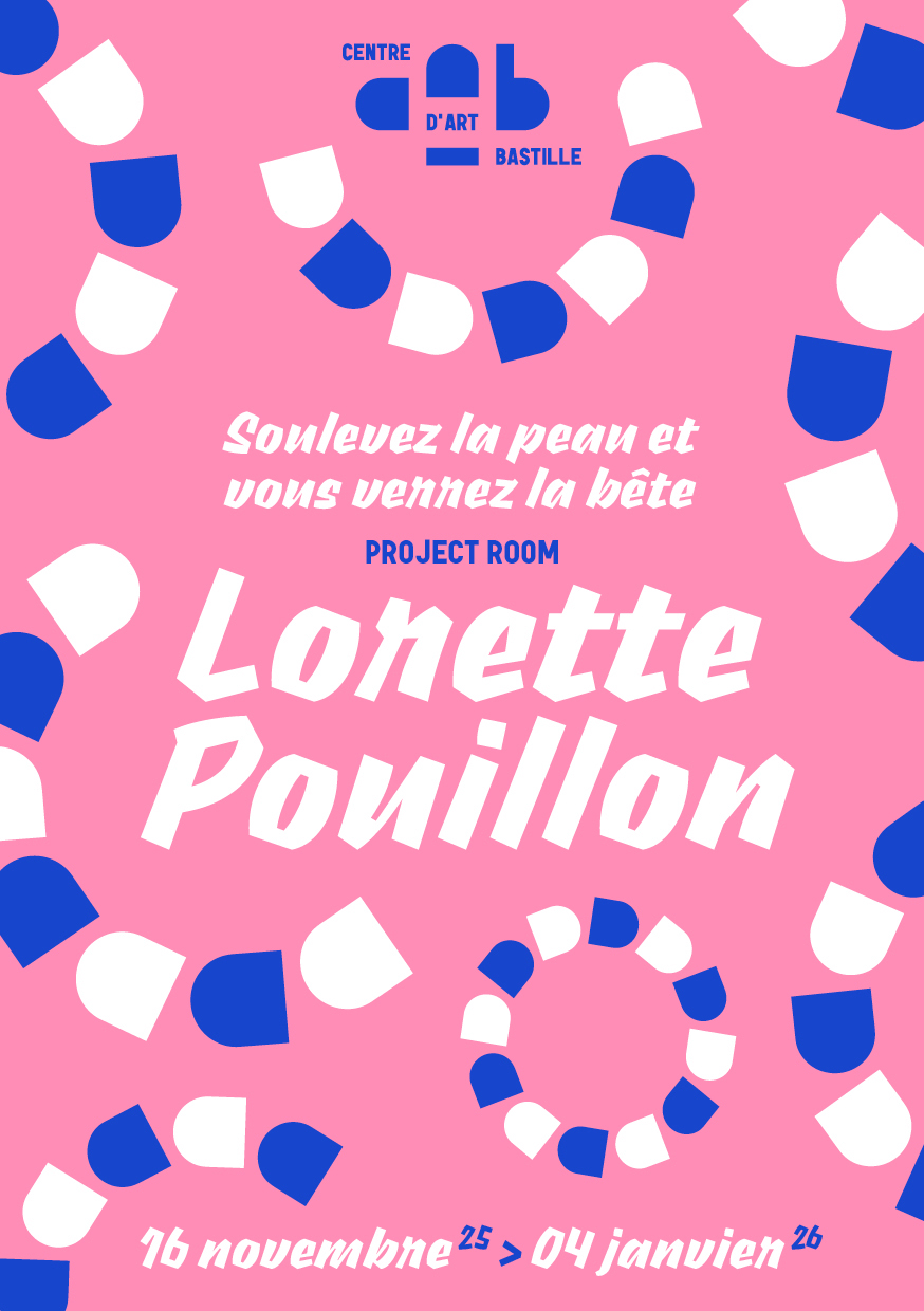 affiche de l'exposition au centre d'art bastille de Lorette Pouillon 