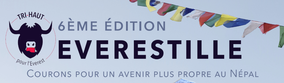 affiche au format bannière de la 6ème édition de l'Everestille (2026), la course organisée par Tri-Haut pour l'Everest
