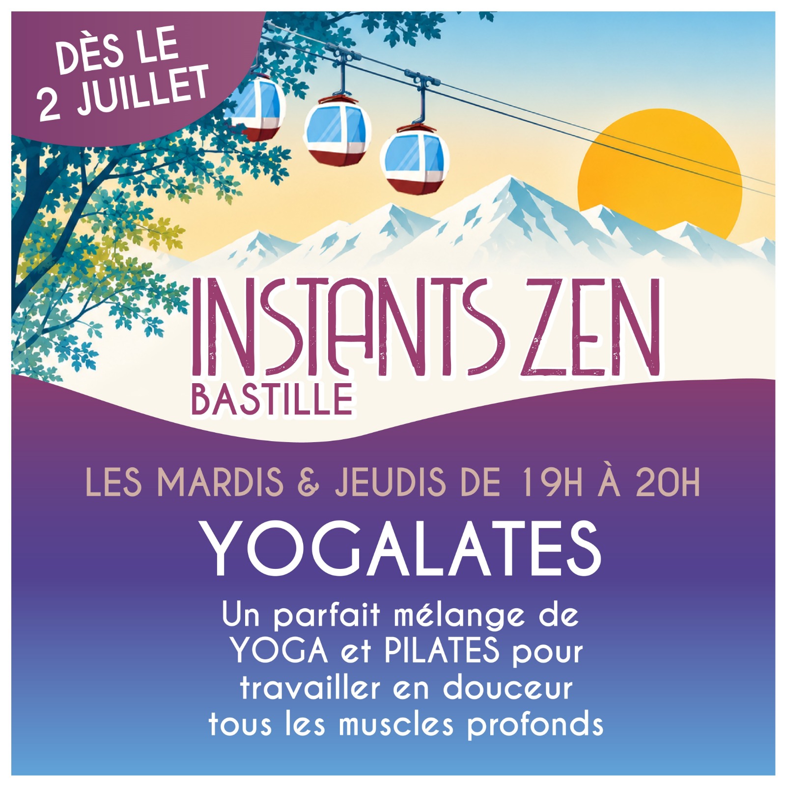 Visuel : Les Instants Zen au Fort de la Bastille
