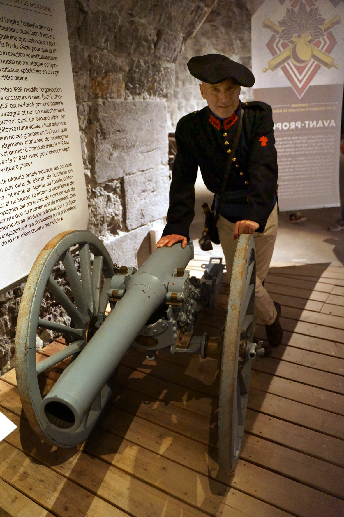 Photo dans l'univers du Musée des Troupes de Montagne