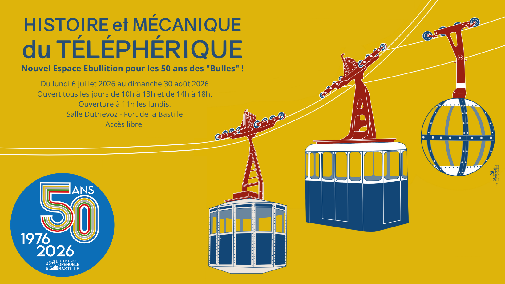 affiche au format bandeau de l'exposition 