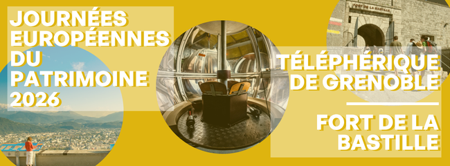 visuel pour JEP 2026 au Téléphérique de Grenoble et au Fort de la Bastille