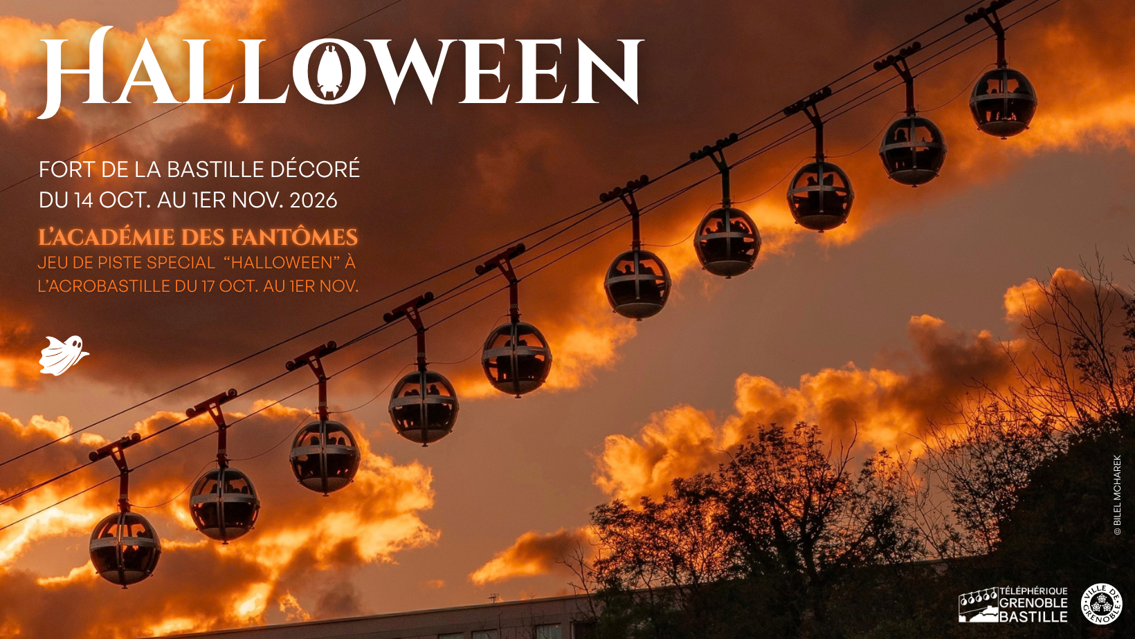 affiche au format NL d'Halloween au Fort de la Bastille 2026